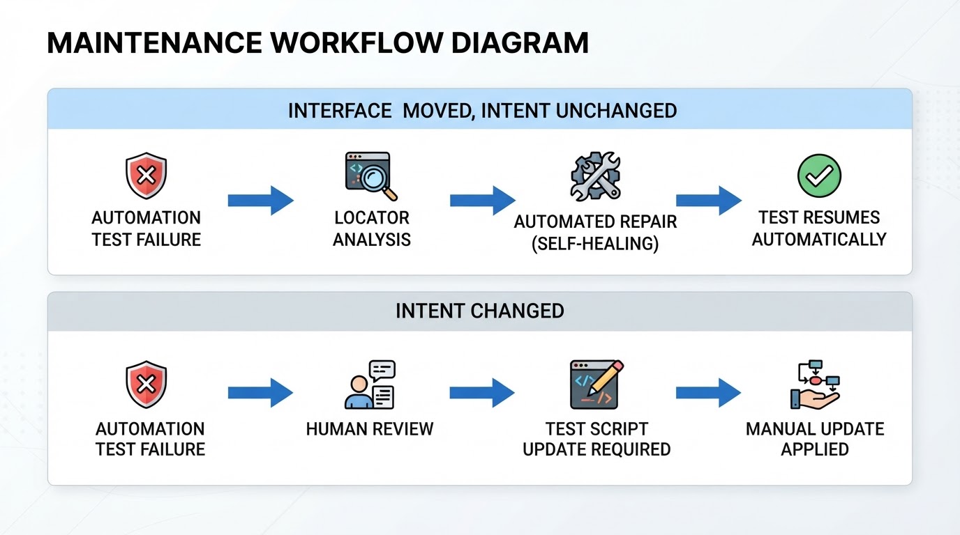 Workflow diagram for automation and testing.